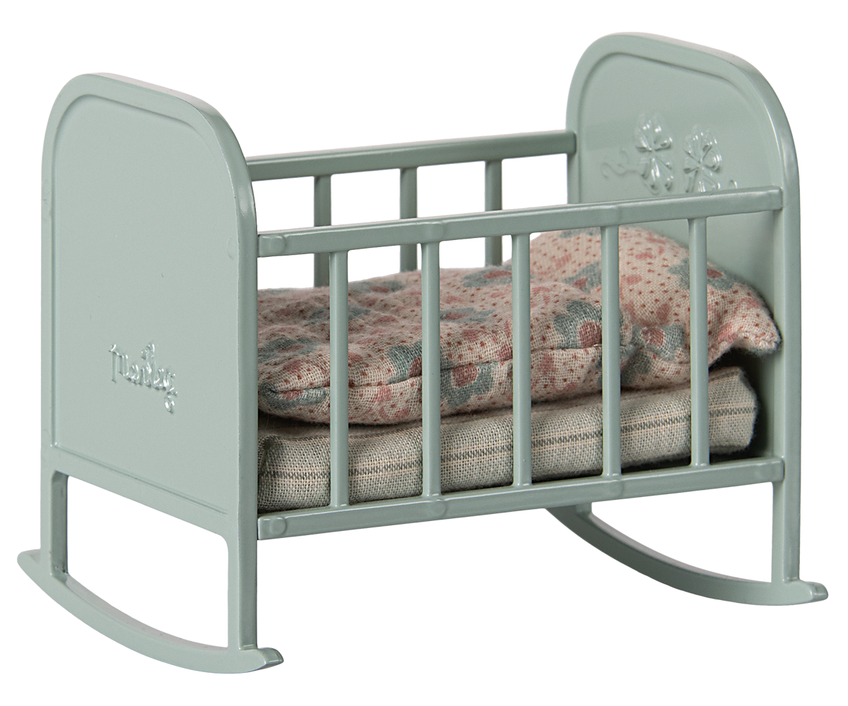 Maileg Cradle MY, Blue Mint