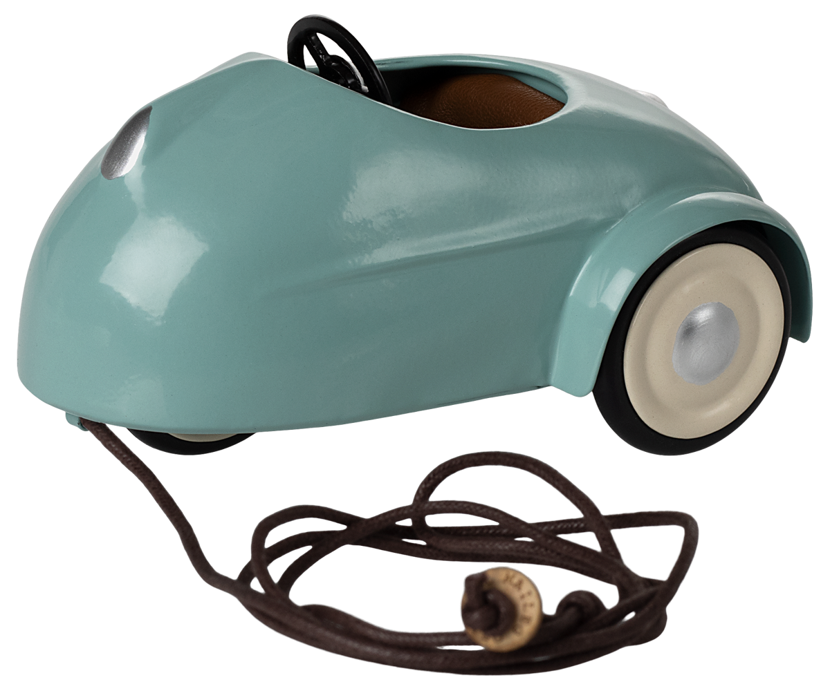Maileg Car Mouse, Light Blue