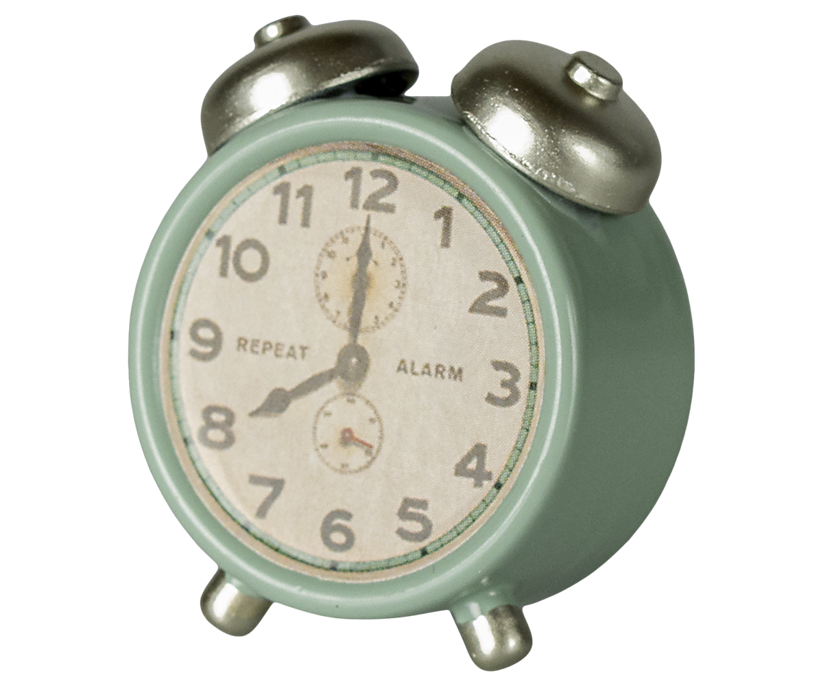 Maileg Alarm Clock, Mouse, Mint