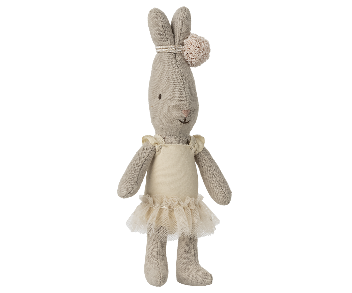 Maileg Micro Rabbit, Ballet Suit & Skirt, Cream
