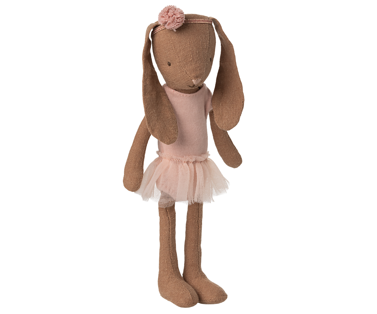 *PRE-ORDER* - Maileg Bunny Size 1, Chocolate Brown, Ballet Suit & Skirt, Rose - *ESTIMATED ARRIVAL MID MAY 2025*