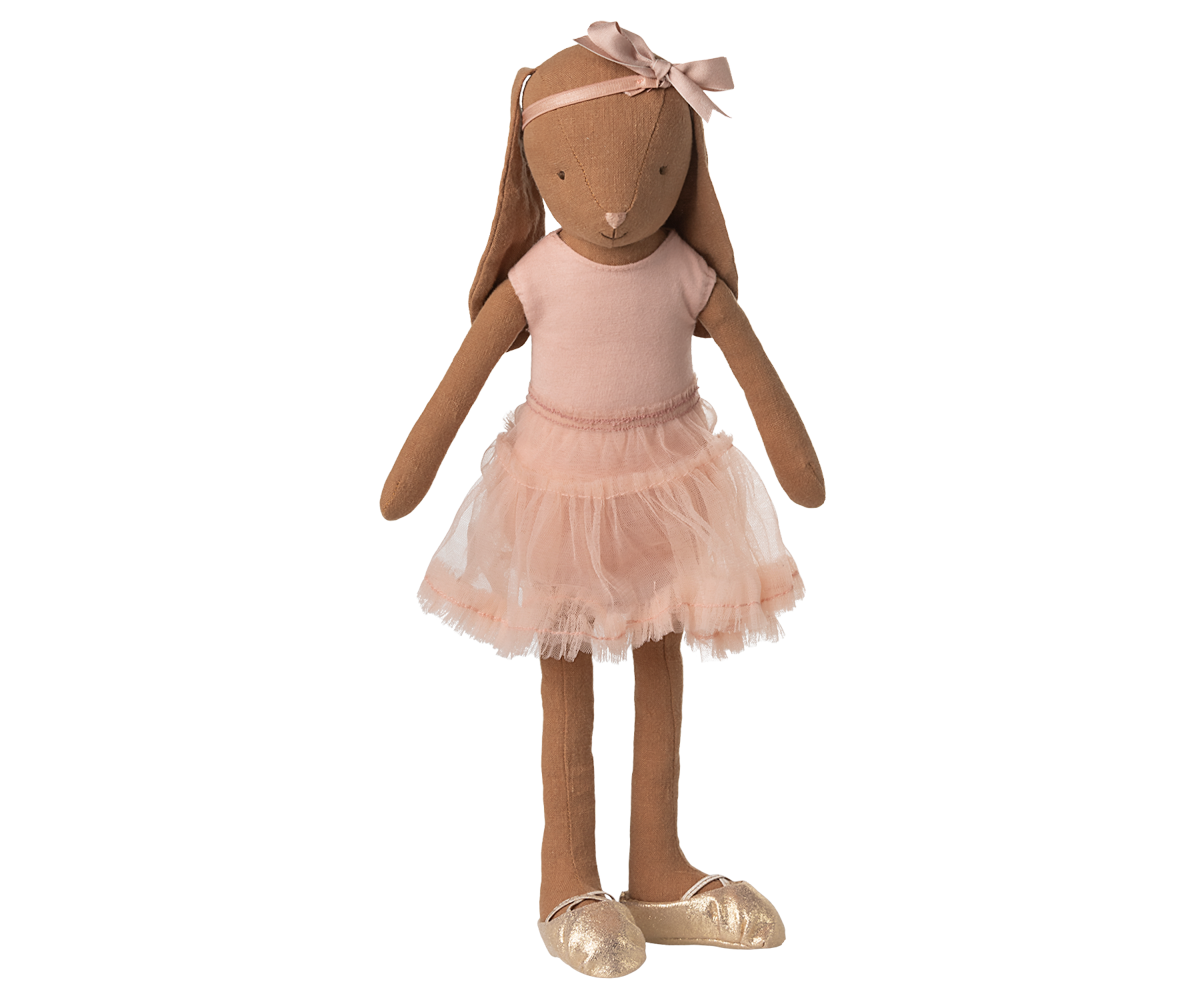 *PRE-ORDER* - Maileg Bunny Size 3, Chocolate Brown, Ballet Suit & Skirt, Rose - *ESTIMATED ARRIVAL MID MAY 2025*