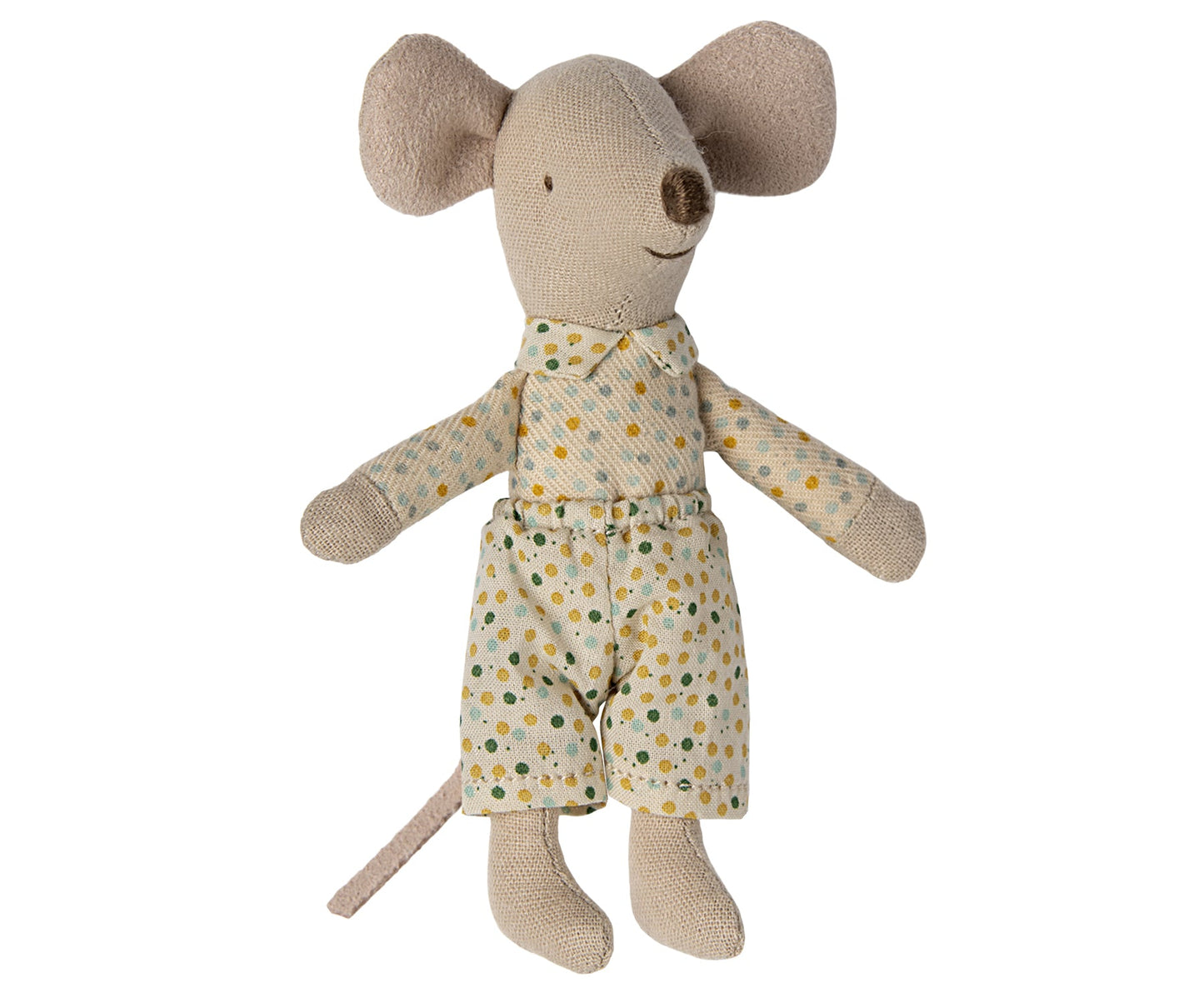*FREE GIFT WRAPPING* - Maileg Little Brother Mouse With Magnetic Hands In Matchbox & Rocking Horse & Clown Clothes In Suitcase Bundle - Worth £53.50