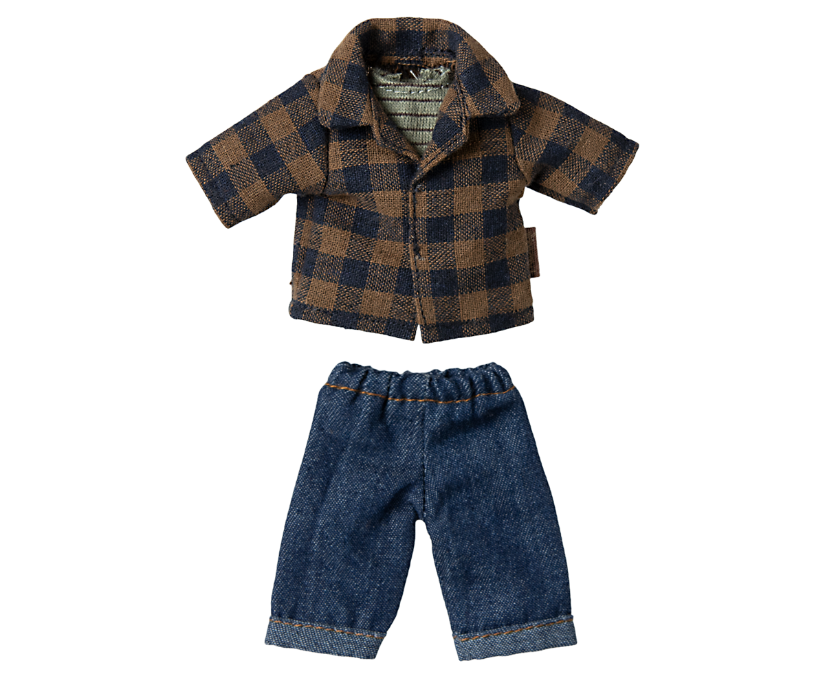 *PRE-ORDER* - Maileg Brown Shirt & Pants, Dad Mouse - *ESTIMATED ARRIVAL MID JUNE 2025