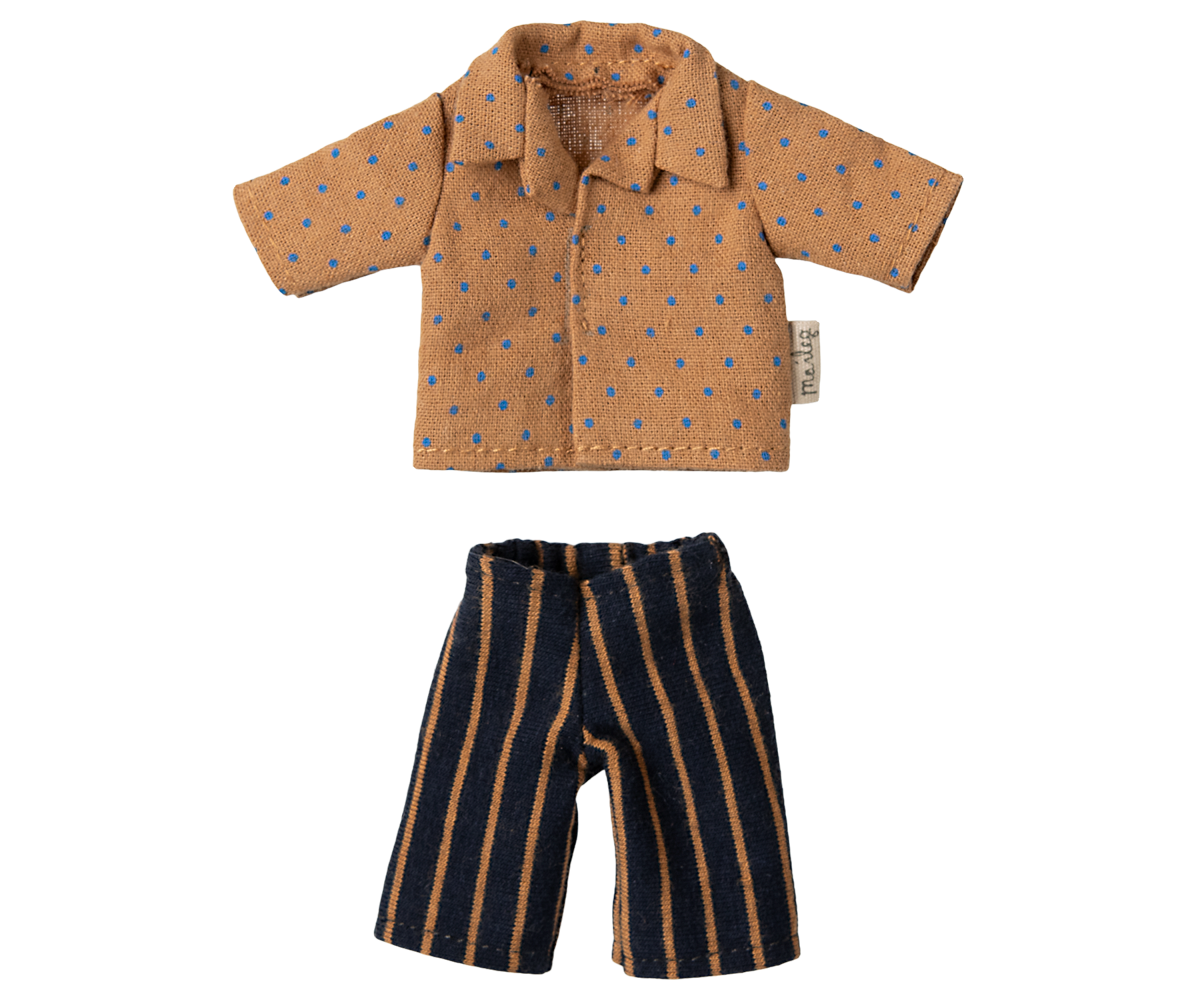 Maileg Shirt & Striped Pants, Dad Mouse