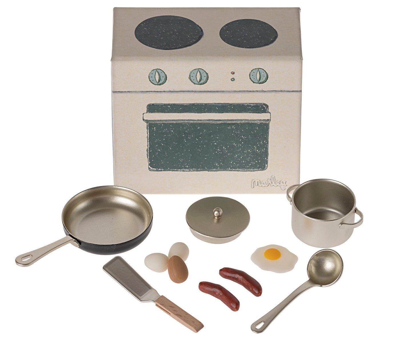 Maileg Chef Mouse, Big Brother With Kitchen Essentials Bundle - Worth £86