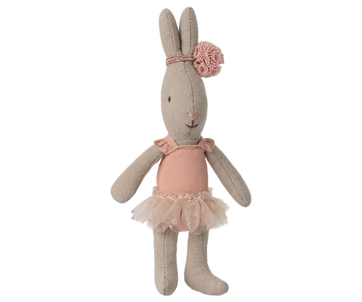 *FREE GIFT WRAPPING* - Maileg Micro Rabbit, Ballet Suit & Skirt & Merle Suitcase Bundle (Options Available: Cream Or Rose Rabbit) Bundle - Worth £24.75
