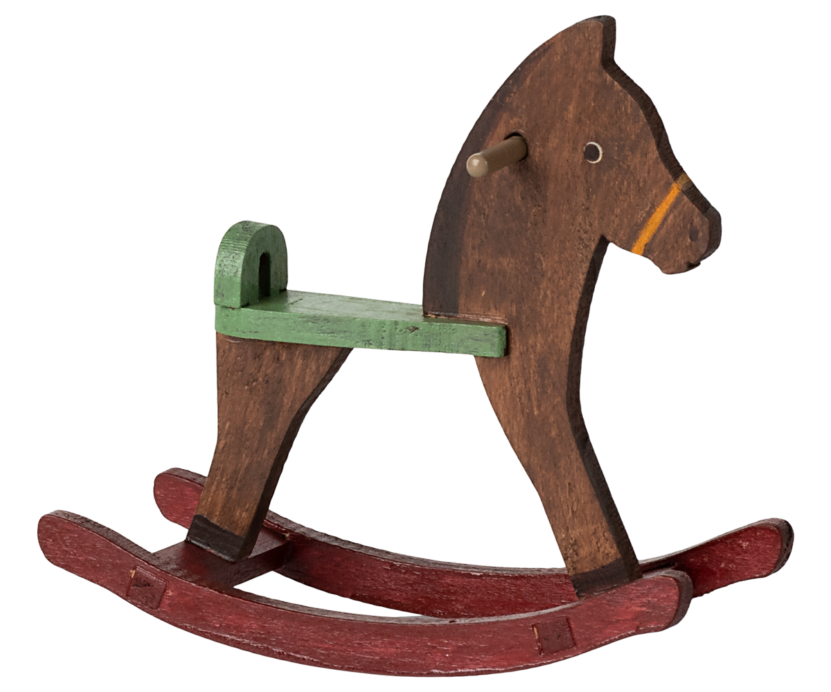 *PRE-ORDER* - Maileg Rocking Horse, Mouse, Dark Brown - *ESTIMATED ARRIVAL LATE APRIL 2025*