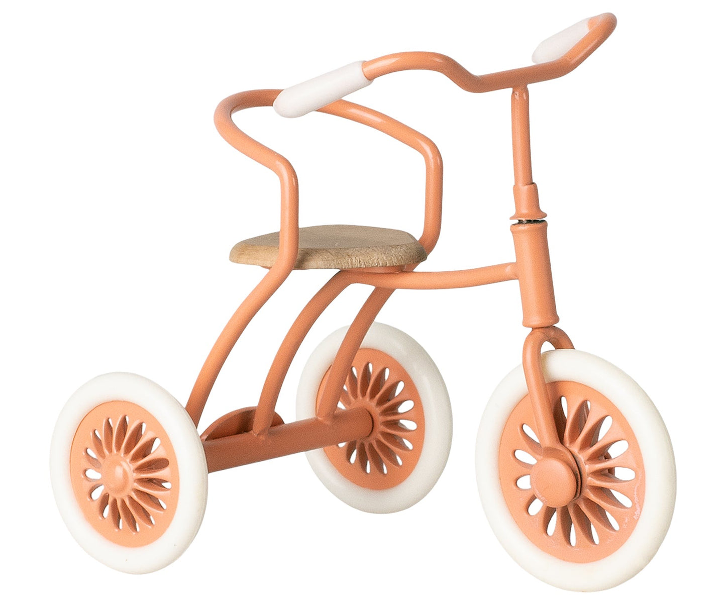 Maileg Mimie Mouse, Big Sister With Abri A Tricycle (Coral) & Basket Bundle - Worth £58.75