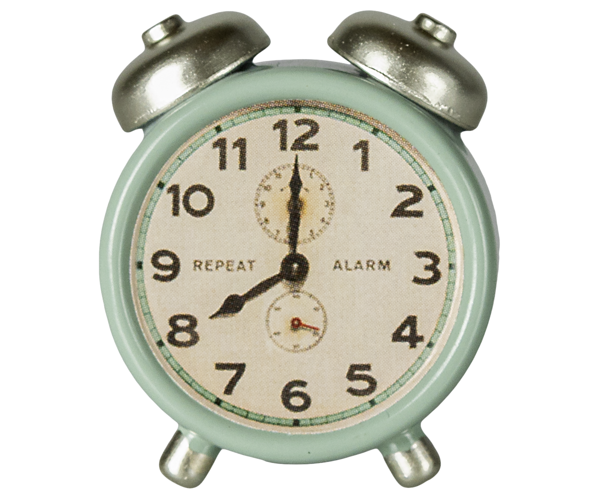 Maileg Alarm Clock, Mouse, Mint