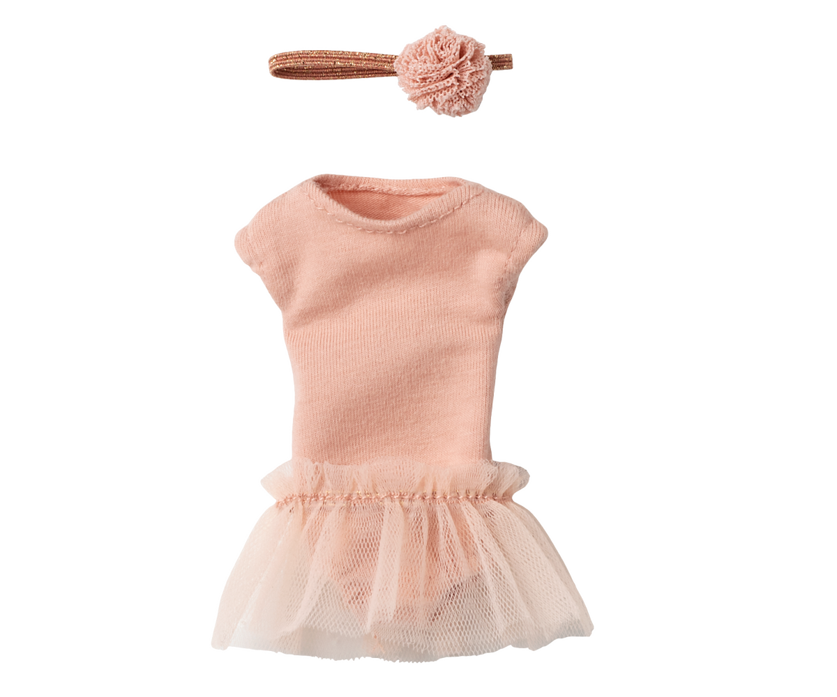 Maileg Ballet Suit & Skirt, Rose Size 1