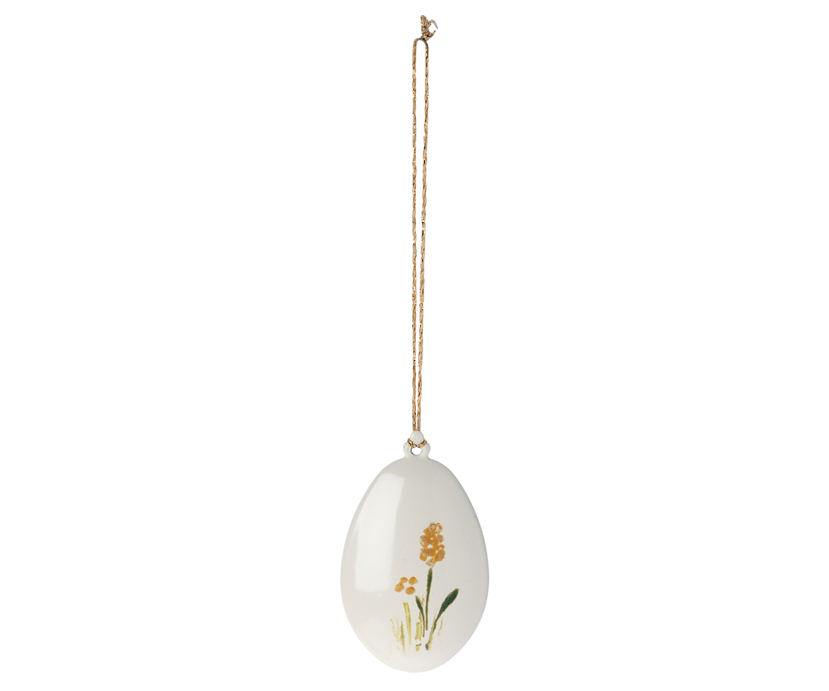 Maileg Easter Egg Ornament, Style Two - Yellow