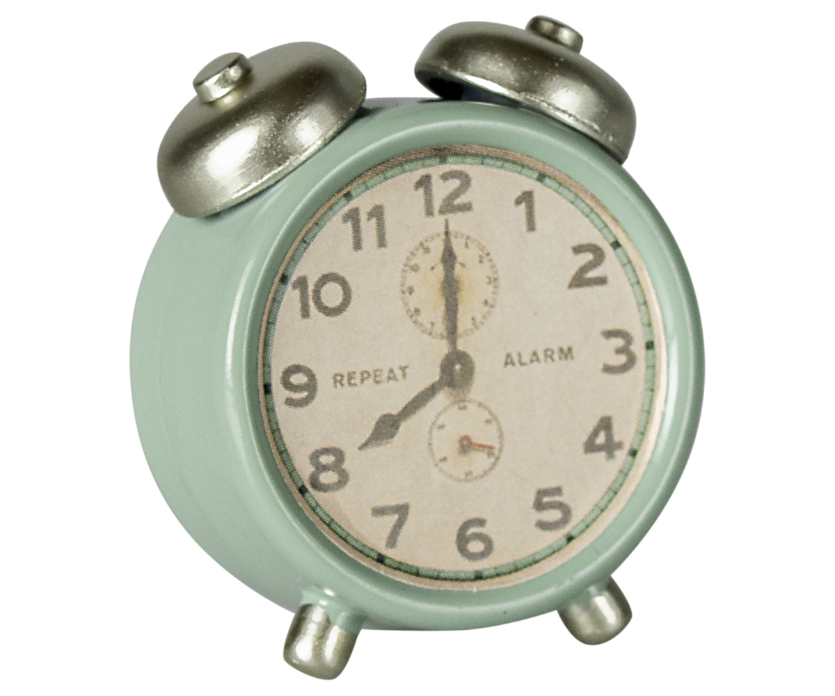Maileg Alarm Clock, Mouse, Mint