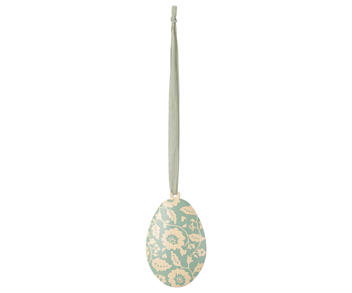Maileg Easter Egg Ornament, Flowers, Mint