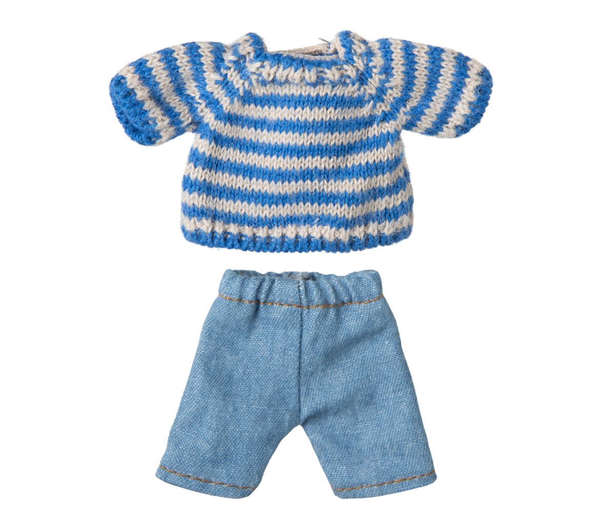 Maileg Knitted Sweater & Pants, Big Brother