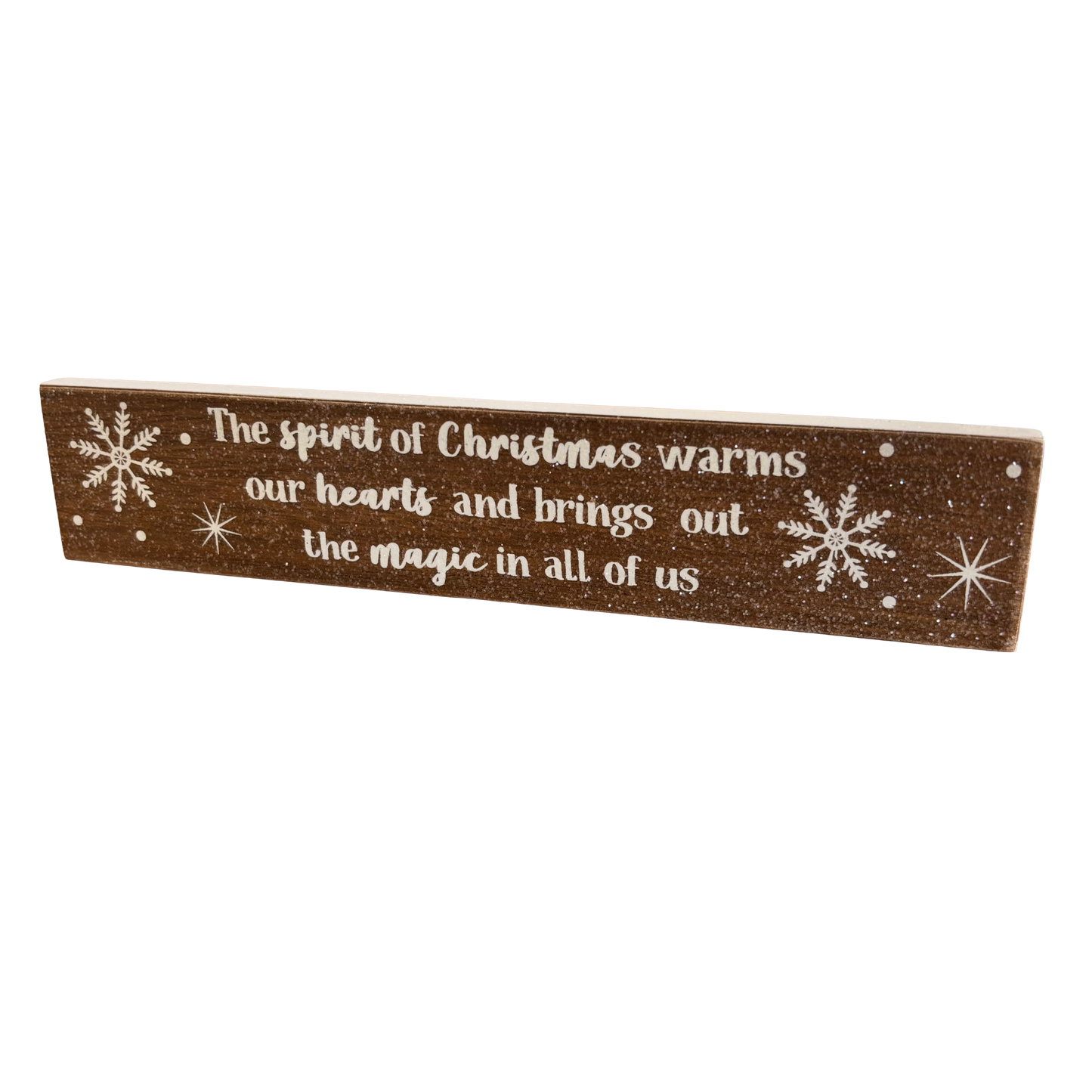 Langs - The spirit of Christmas warms our hearts… Christmas Plaque