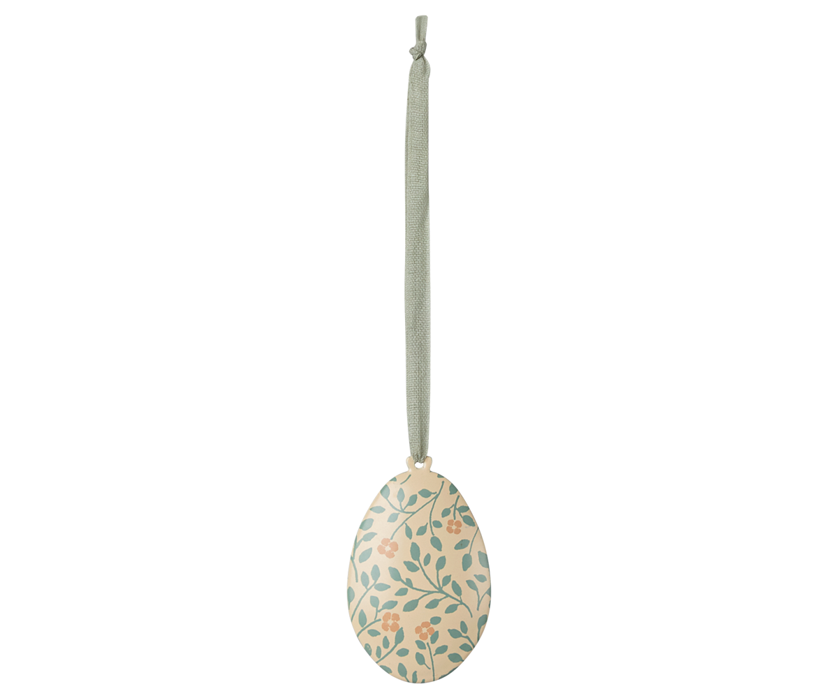 Maileg Easter Egg Ornament, Branches, Dark Mint