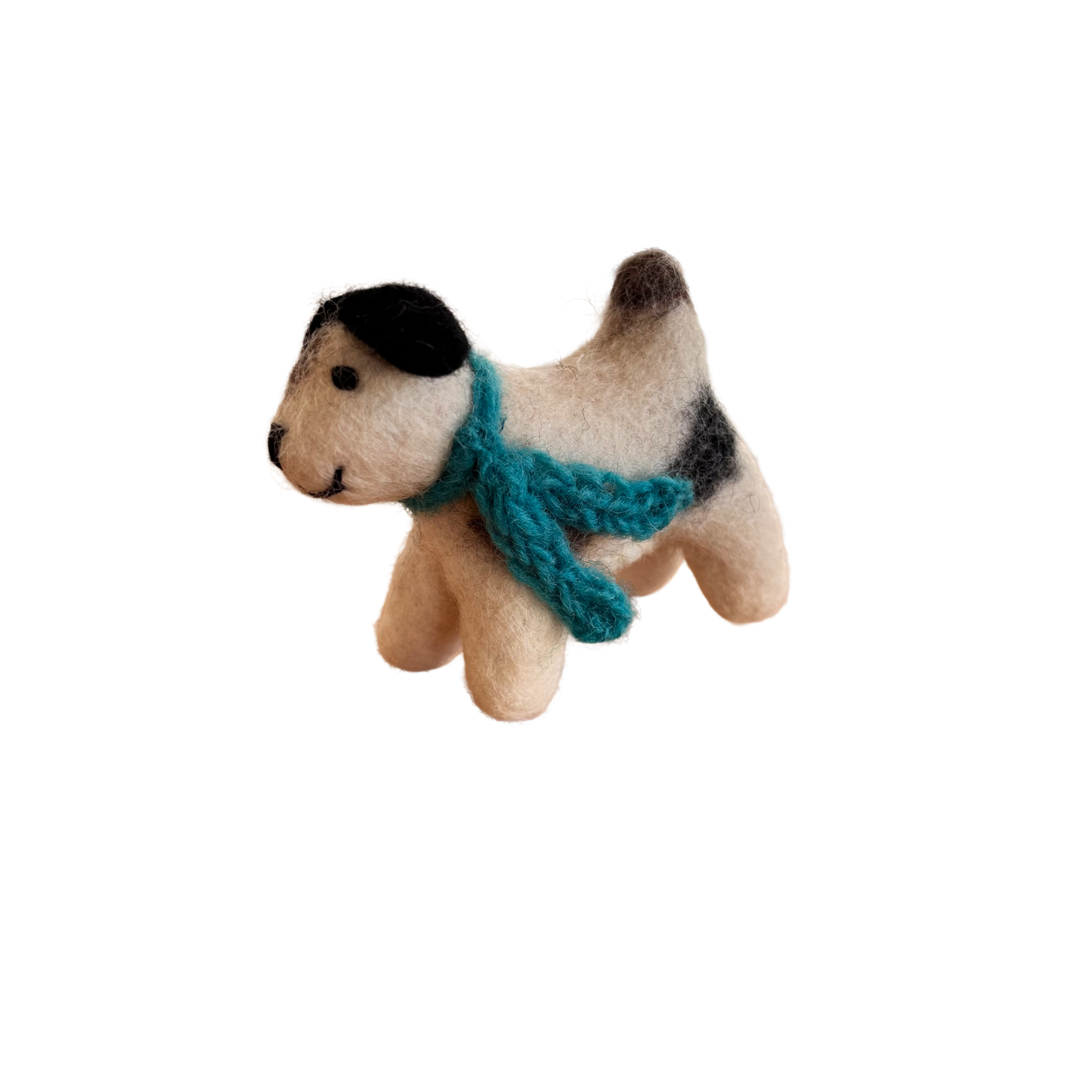 Amica Felt - Jack Russell (Blue Scarf)