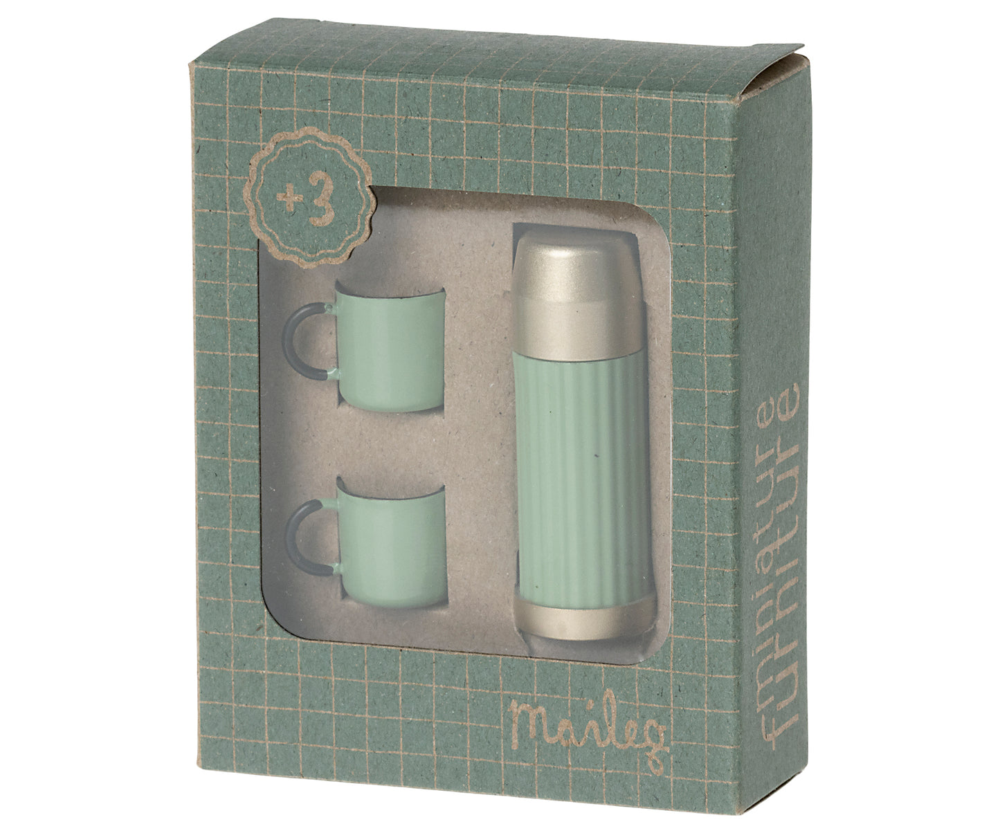 Maileg Thermos & Cups, Mint