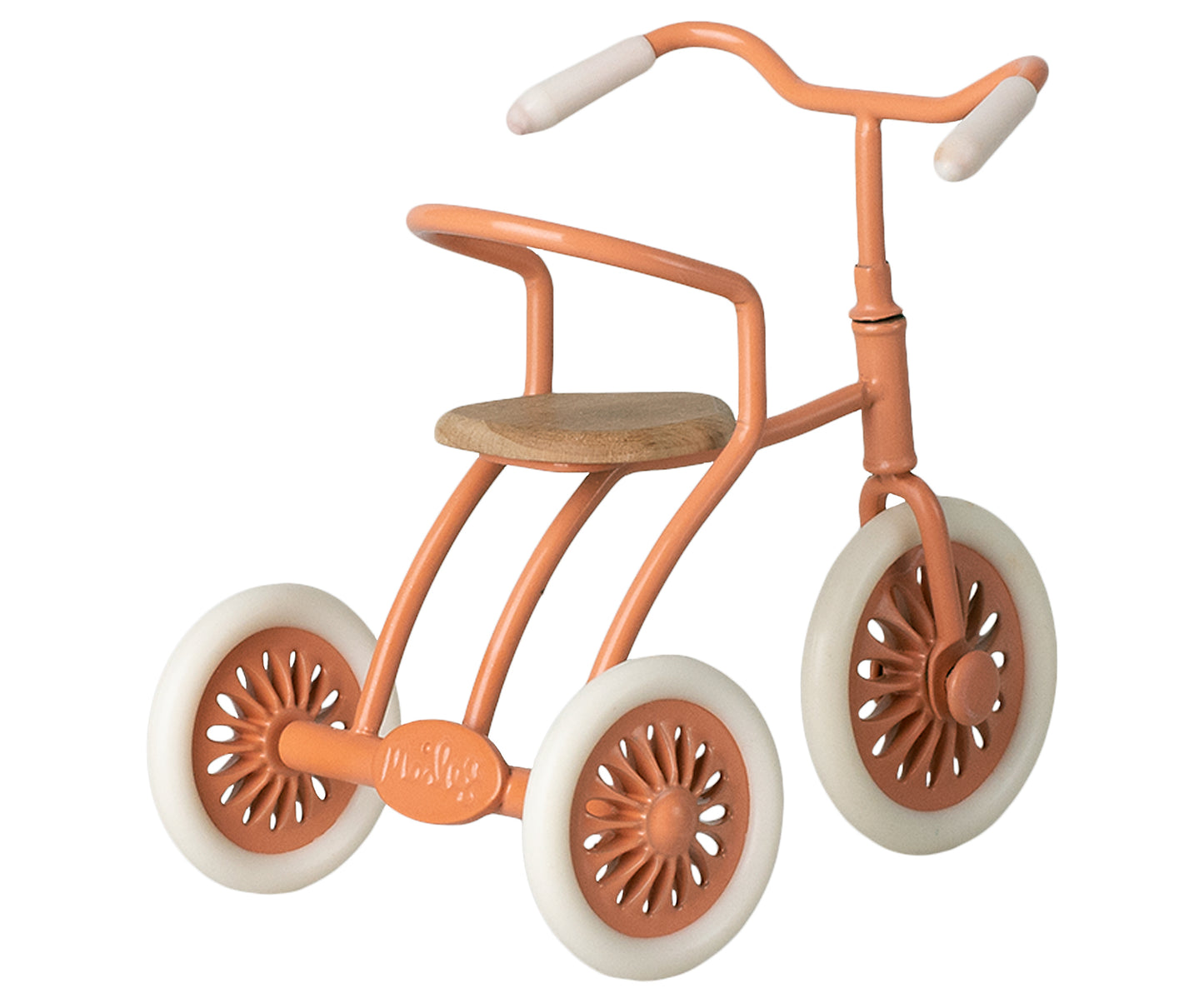 Maileg Abri A Tricycle, Mouse, Coral