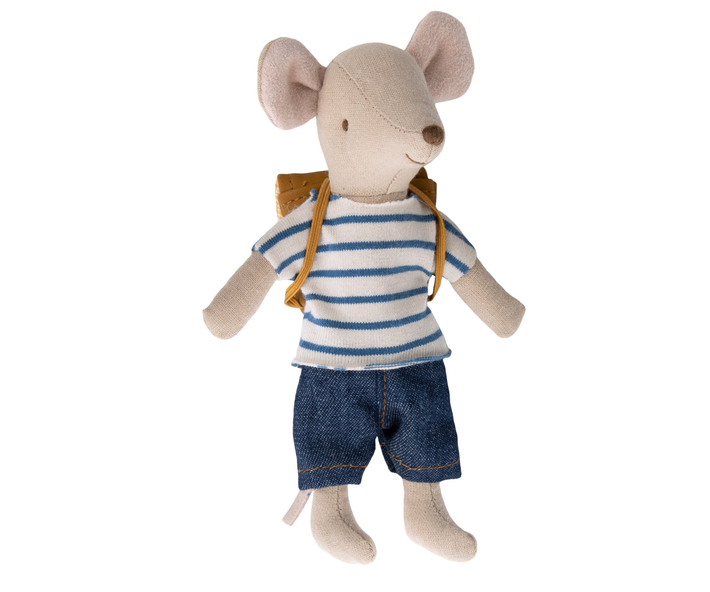 Maileg Tricycle Mouse, Big Brother With Bag - Blue