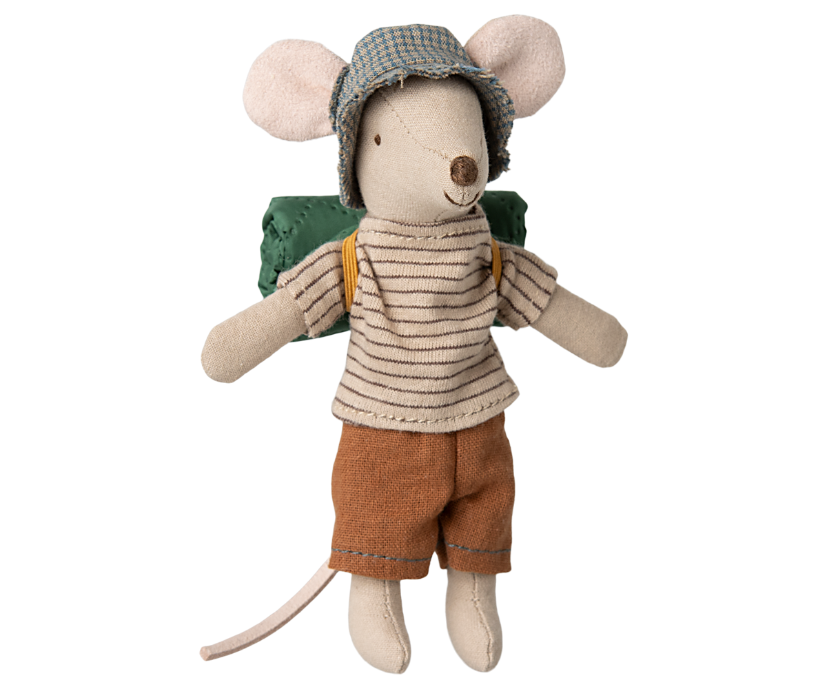 *PRE-ORDER* - Maileg Hiker Mouse, Big Brother, Thin Stripes - *ESTIMATED ARRIVAL EARLY FEBRUARY 2025*