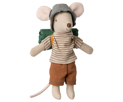 *PRE-ORDER* - Maileg Hiker Mouse, Big Brother, Thin Stripes - *ESTIMATED ARRIVAL EARLY FEBRUARY 2025*