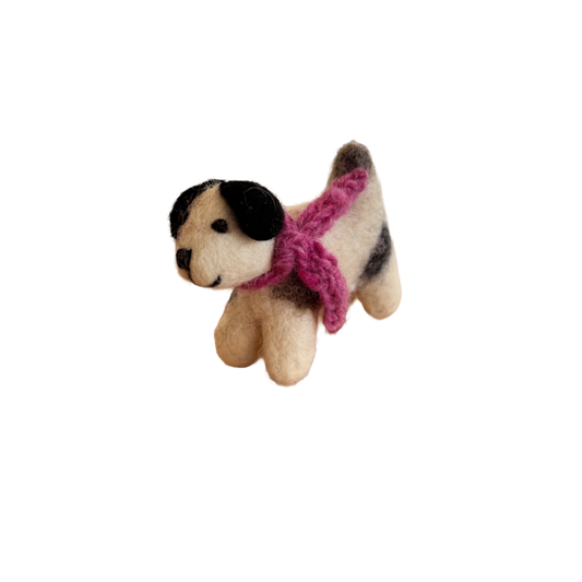 Amica Felt - Jack Russell (Pink Scarf)