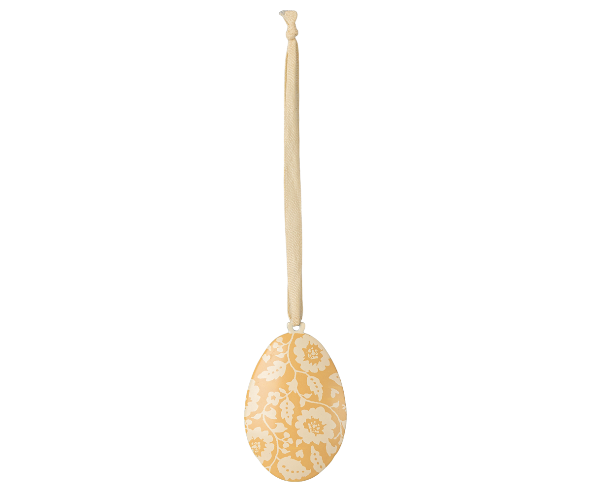 *PRE-ORDER* - Maileg Easter Egg Ornament, Flowers, Yellow - *ESTIMATED ARRIVAL MID FEBRUARY 2025*