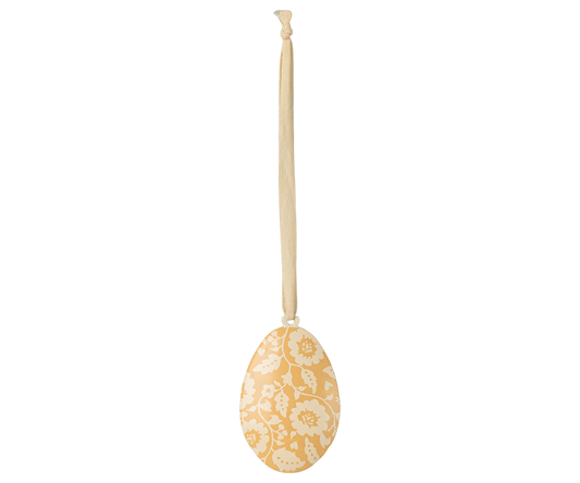 *PRE-ORDER* - Maileg Easter Egg Ornament, Flowers, Yellow - *ESTIMATED ARRIVAL MID FEBRUARY 2025*