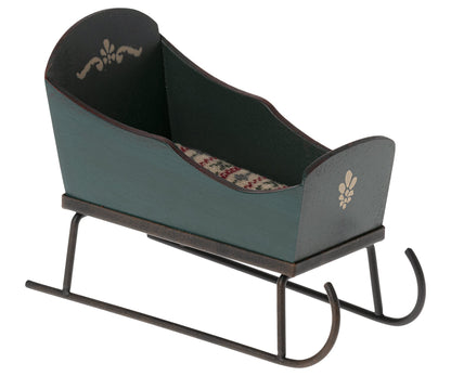 *SECONDS* Issues With Paintwork, See Picture 2 As Examples - Maileg Sleigh, Mouse - Green