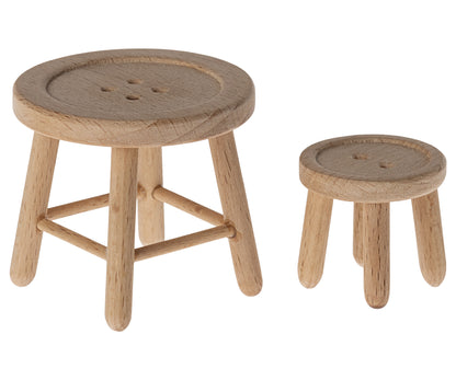 *PRE-ORDER* - Maileg Table & Stool Set, Mouse  - *ESTIMATED ARRIVAL EARLY JUNE 2024*