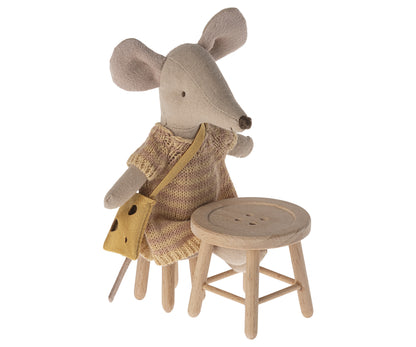 *PRE-ORDER* - Maileg Table & Stool Set, Mouse  - *ESTIMATED ARRIVAL EARLY JUNE 2024*