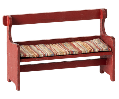 Maileg Bench, Mouse, Red