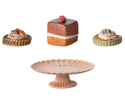 Maileg Cakes & Cakestand, Mini