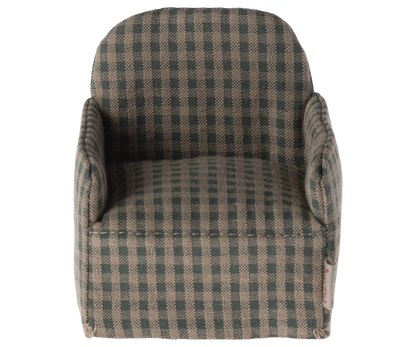 Maileg Chair Mouse, Green Checker