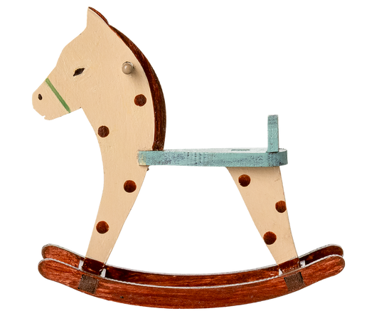 *PRE-ORDER* - Maileg Rocking Horse, Mouse - Spotted - *ESTIMATED ARRIVAL EARLY SEPTEMBER 2025*