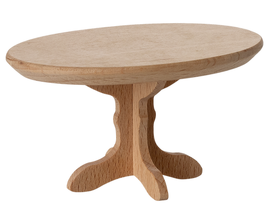 Maileg Oval Coffee Table, Mouse  - Natural