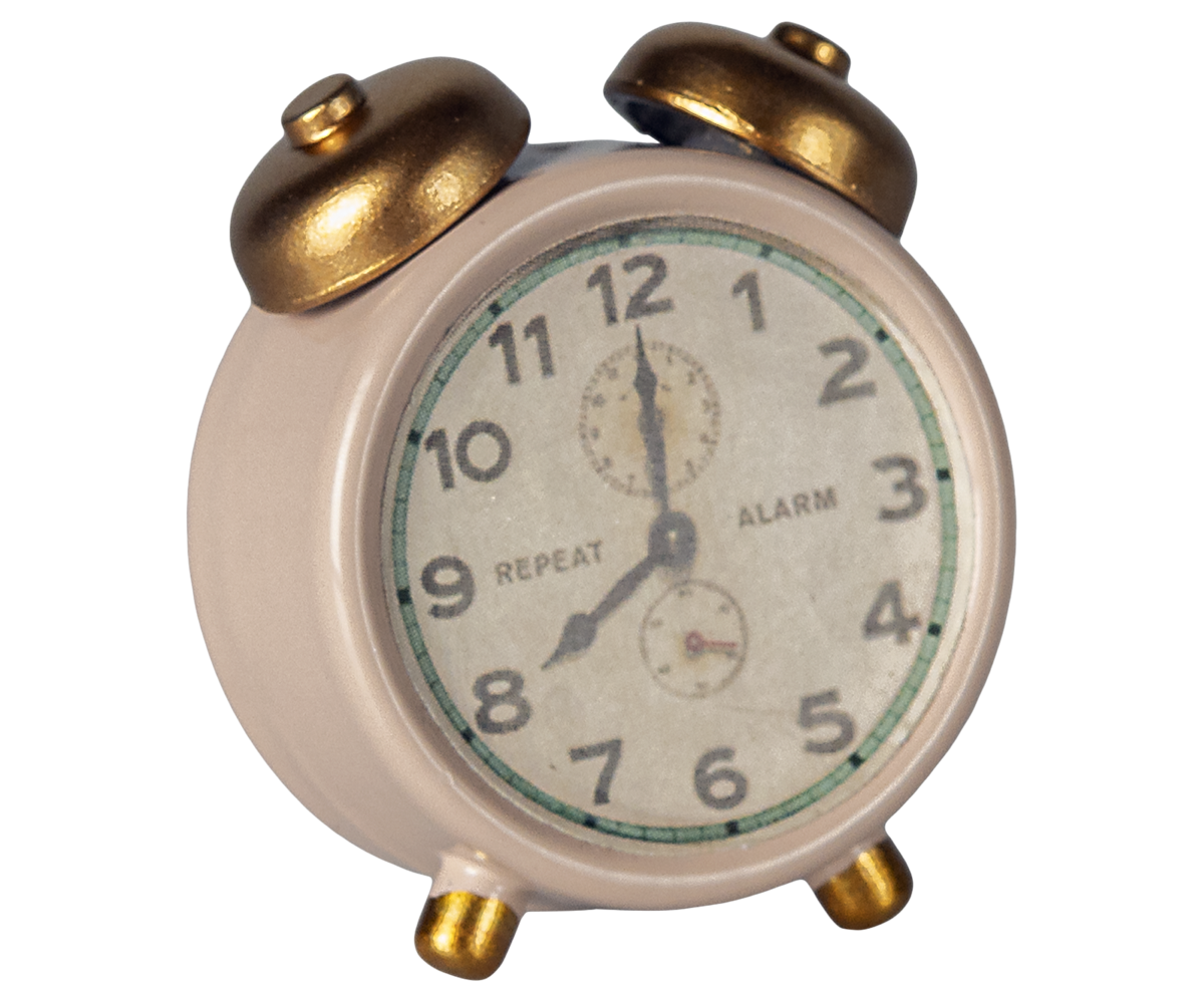 Maileg Alarm Clock, Mouse, Powder