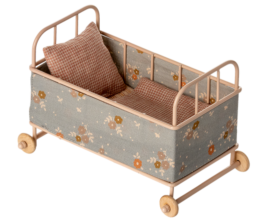 *PRE-ORDER* - Maileg Cot Bed, Micro - Powder - *ESTIMATED ARRIVAL MID SEPTEMBER 2025*