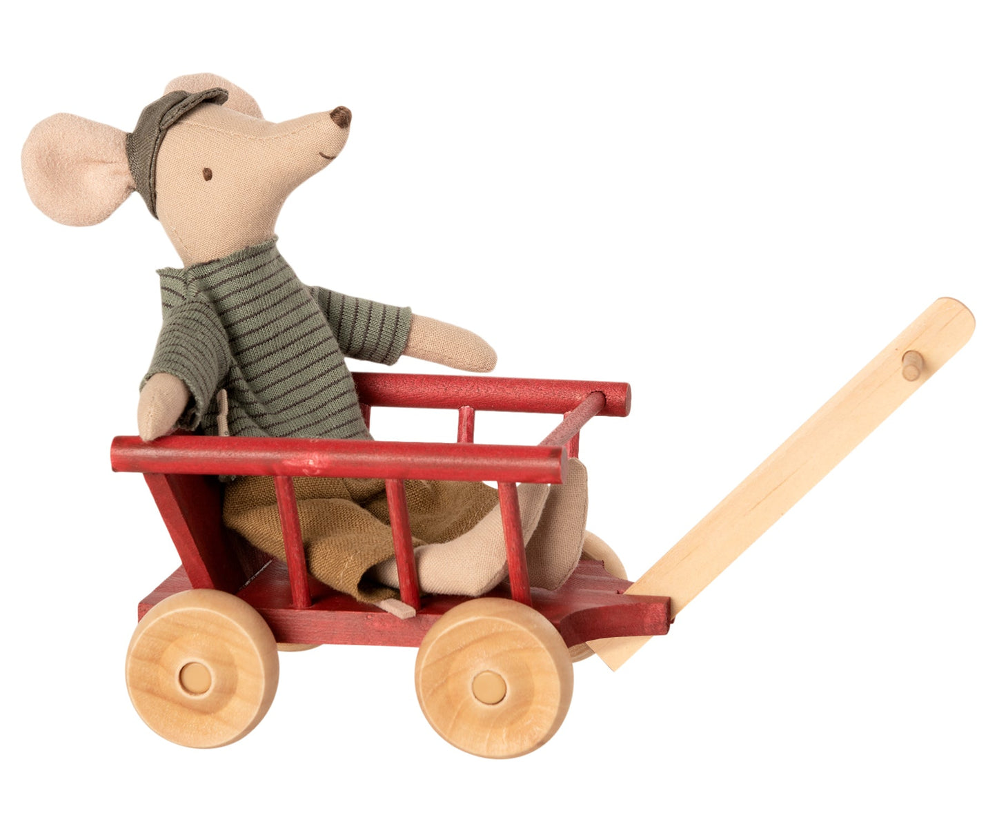 *EX-PROP - NO BOX* - Maileg Wagon, Micro, Dusty Red