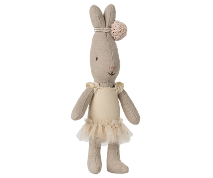 *FREE GIFT WRAPPING* - Maileg Micro Rabbit, Ballet Suit & Skirt & Merle Suitcase Bundle (Options Available: Cream Or Rose Rabbit) Bundle - Worth £24.75