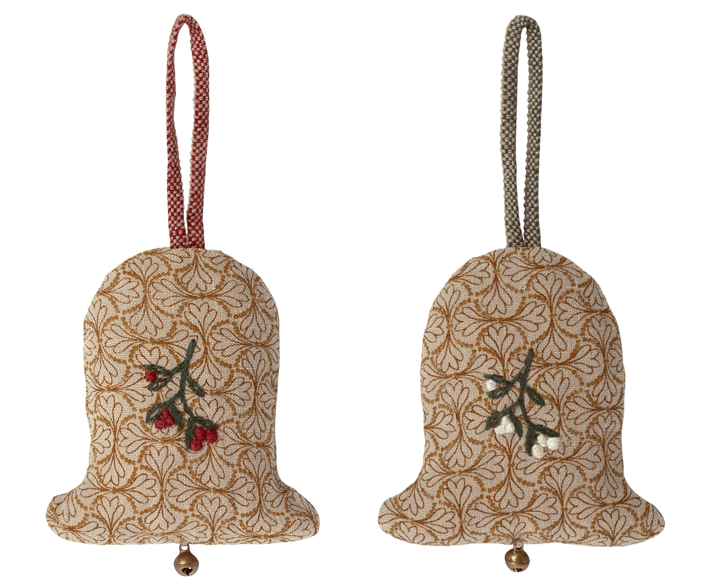 Maileg Bell Ornaments, Large Set Of Two