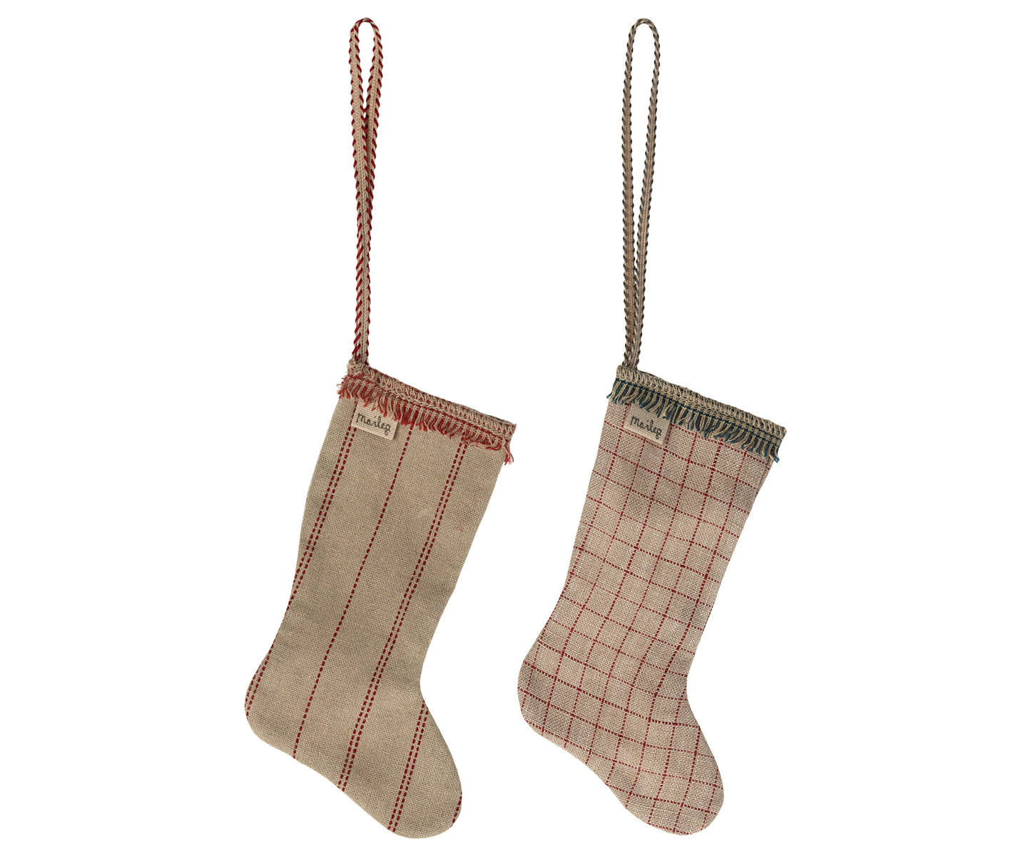 Maileg Stocking Ornament, Set Of Two