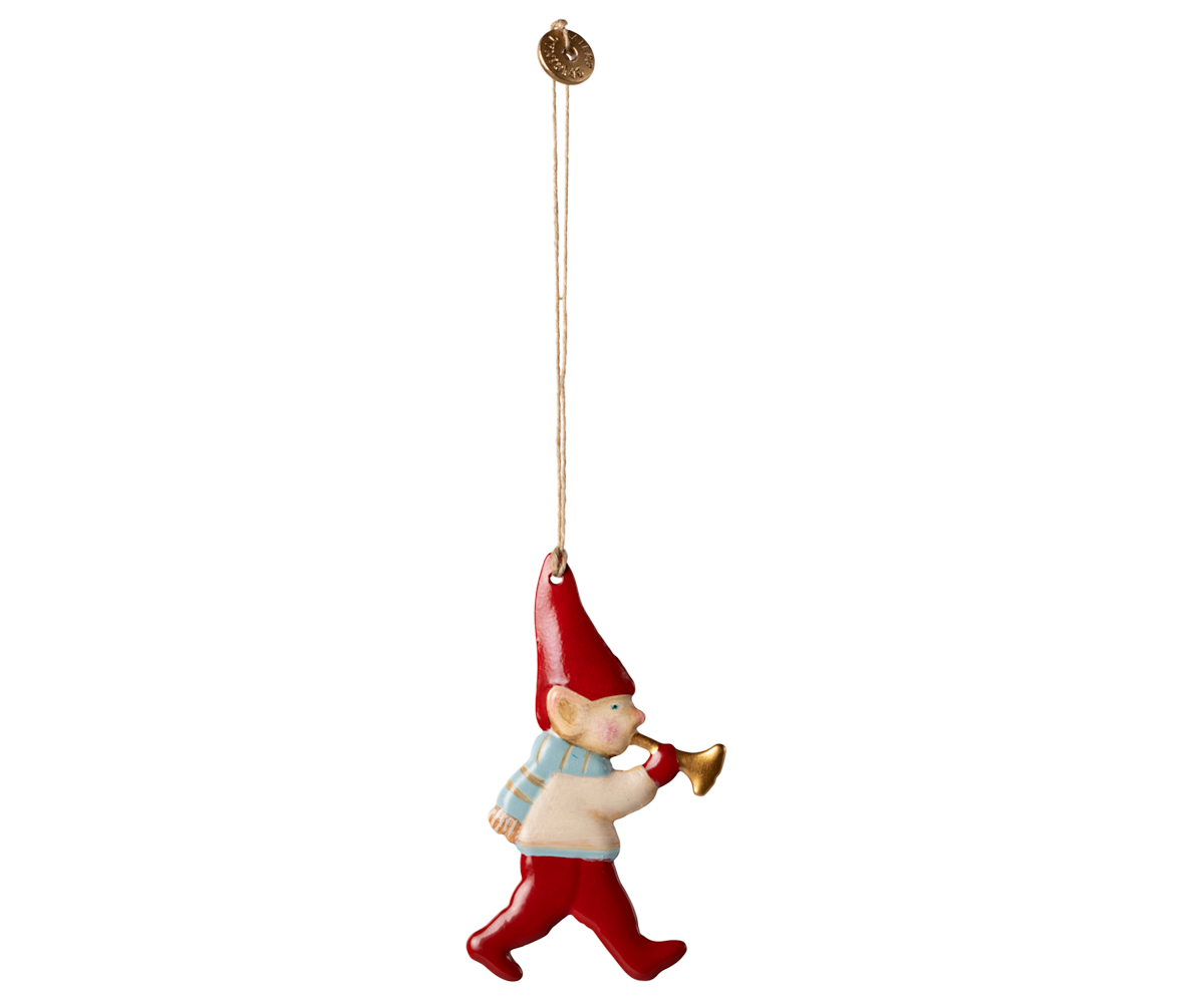 Maileg Metal Tree Ornament, Pixy, Trumpet