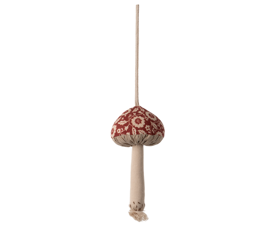 Maileg Tree Ornament, Mushroom, Winter Flower, Red