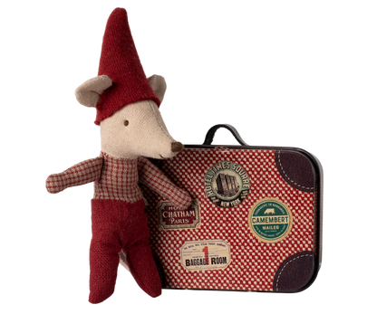 *SAVE 20% WITH CODE: BABYMOUSE20 - Maileg Christmas Mouse, Baby In Suitcase