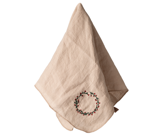 *PRE-ORDER* - Maileg Fabric Napkin - Wreath - *ESTIMATED ARRIVAL EARLY NOVEMBER 2025*