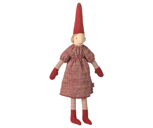 *PRE-ORDER* - Maileg Pixy Size 2, Girl - Red Dress - *ESTIMATED ARRIVAL MID OCTOBER 2025*