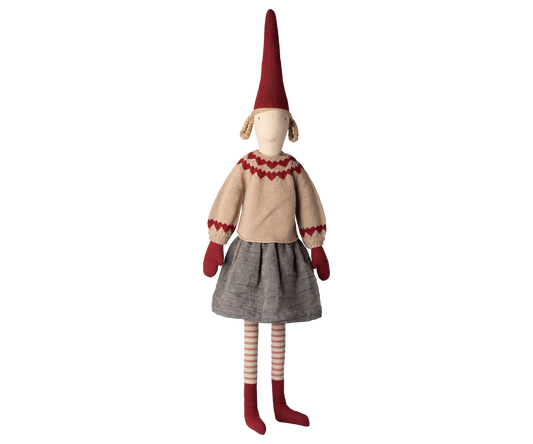 *PRE-ORDER* - Maileg Pixy Size 6, Girl - Skirt & Knitted Sweater - *ESTIMATED ARRIVAL MID OCTOBER 2025*